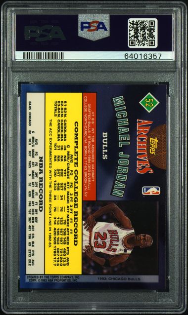 1992 Topps Archives Michael Jordan PSA 9
