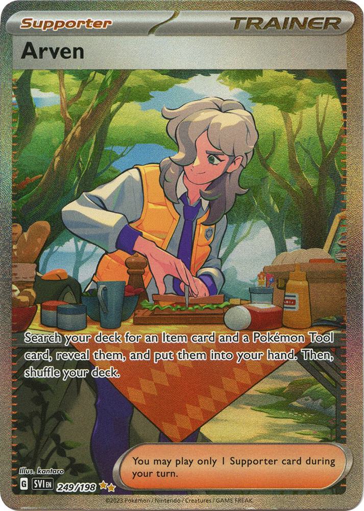 Pokemon Scarlet and Violet Arven Full Art