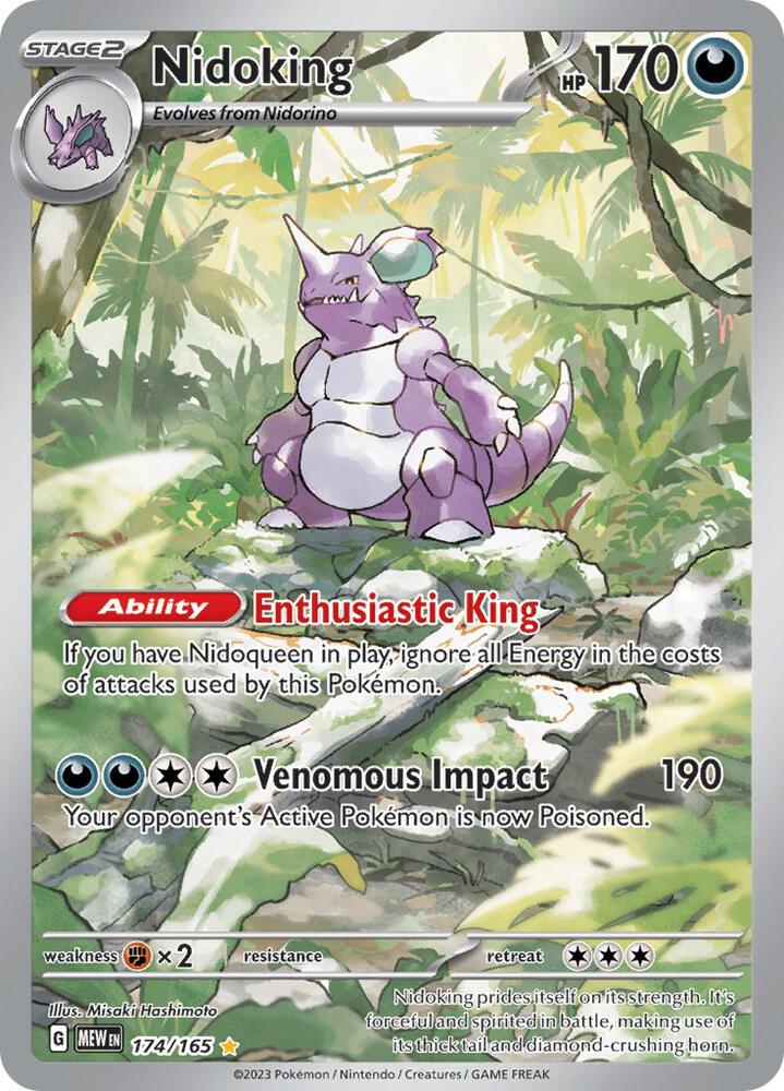 Pokemon 151 Nidoking Illustration Rare