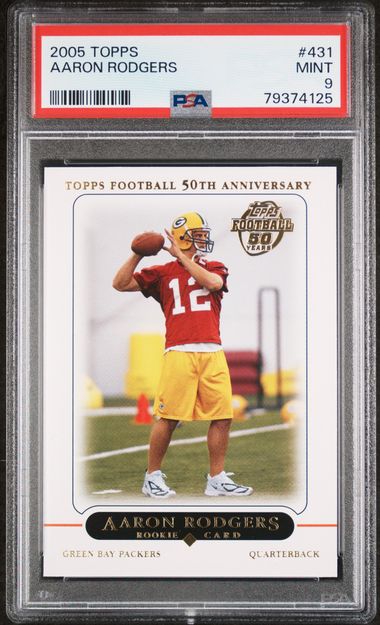 2005 Topps Aaron Rodgers PSA 9