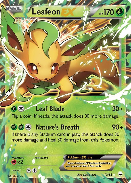 Pokemon Generations Leafeon EX Holo