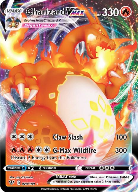 Pokemon Darnkess Ablaze Charizard Vmax