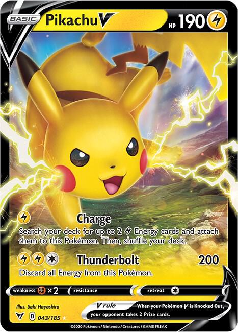 Pokemon Vivid Voltage Pikachu V