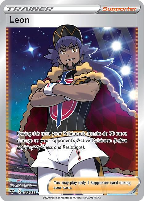 Pokemon Vivid Voltage Leon Full Art