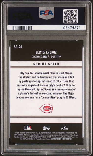 2024 Topps Significant Stats Elly De La Cruz Rookie PSA 9