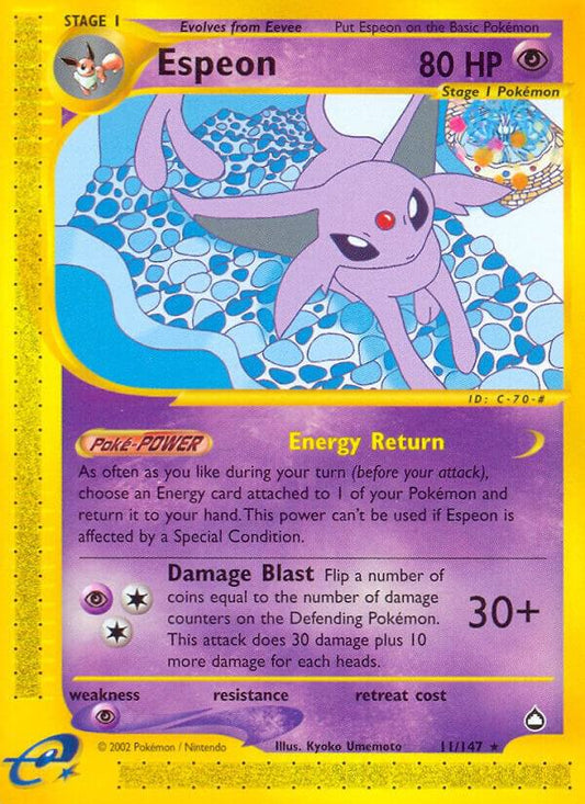 Espeon - Aquapolis NON HOLO