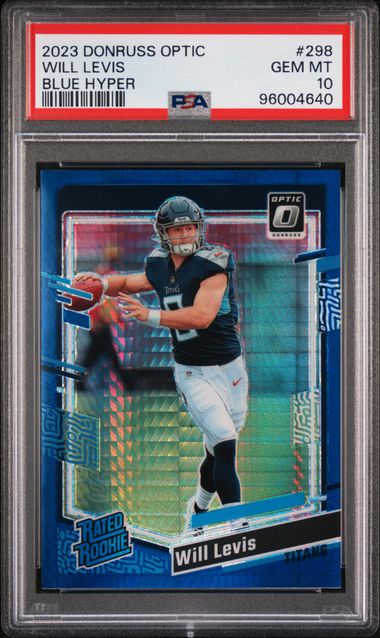 2023 Optic Blue Hyper Will Levis PSA 10