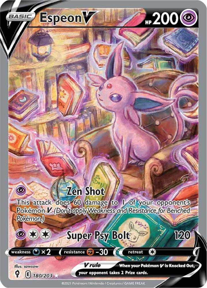 Pokemon Evolving Skies Espeon V Alt Art