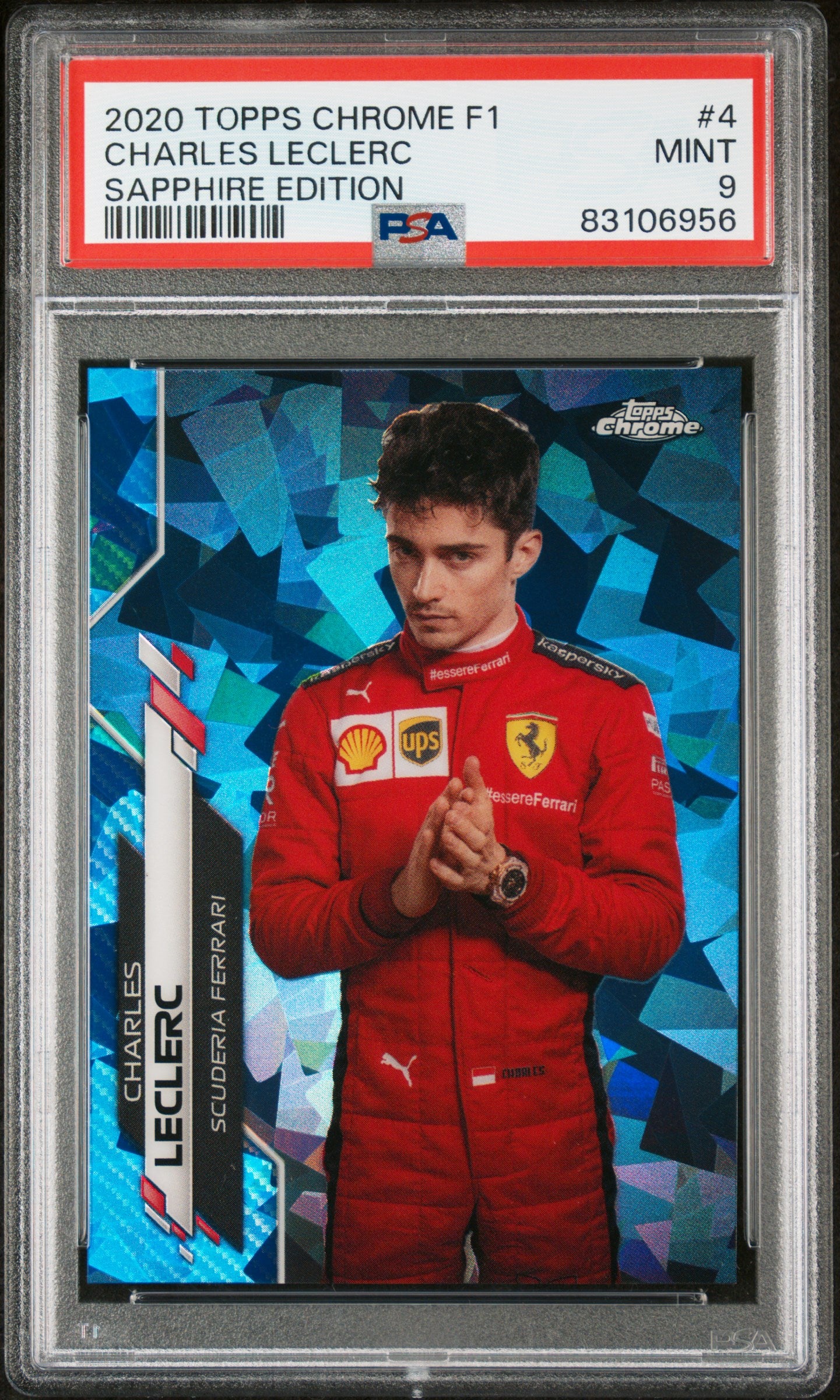 2020 Topps Sapphhire F1 Charles Leclerc PSA 9