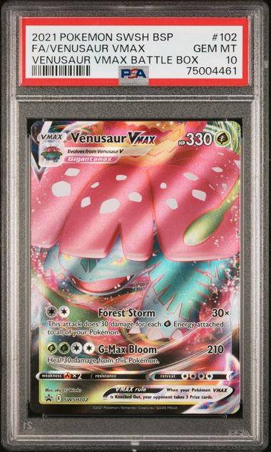 2021 Pokemon Battle Box Venusaur Vmax PSA 10